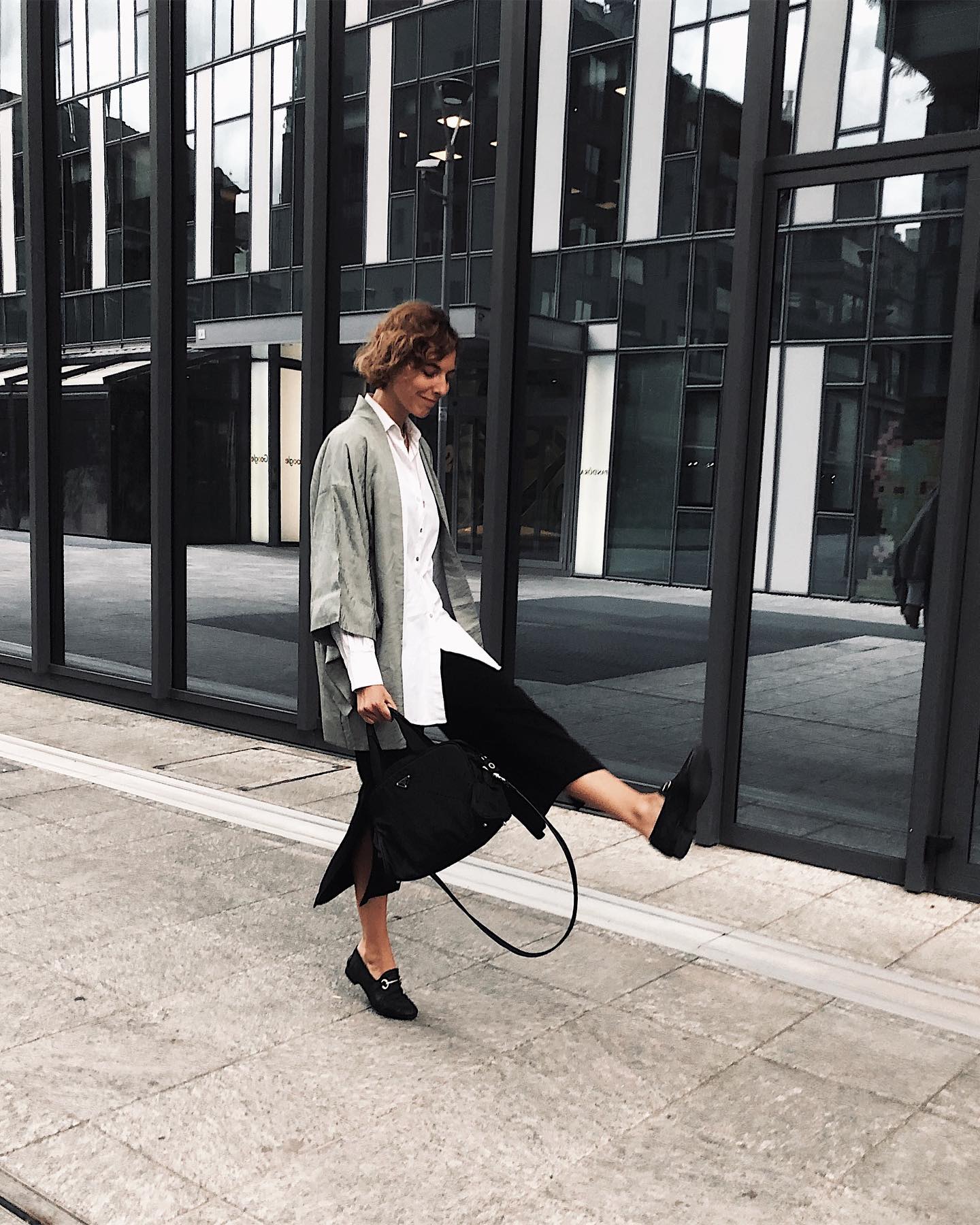 Customer wearing Sumo Vintage